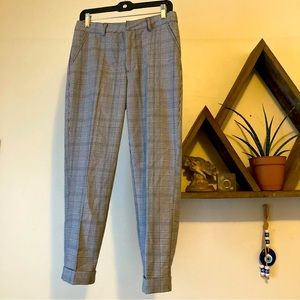 Forever 21 grey plaid slacks